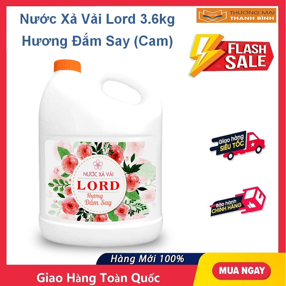 NƯỚC XẢ LORD 3.6kg HƯƠNG ĐẮM SAY