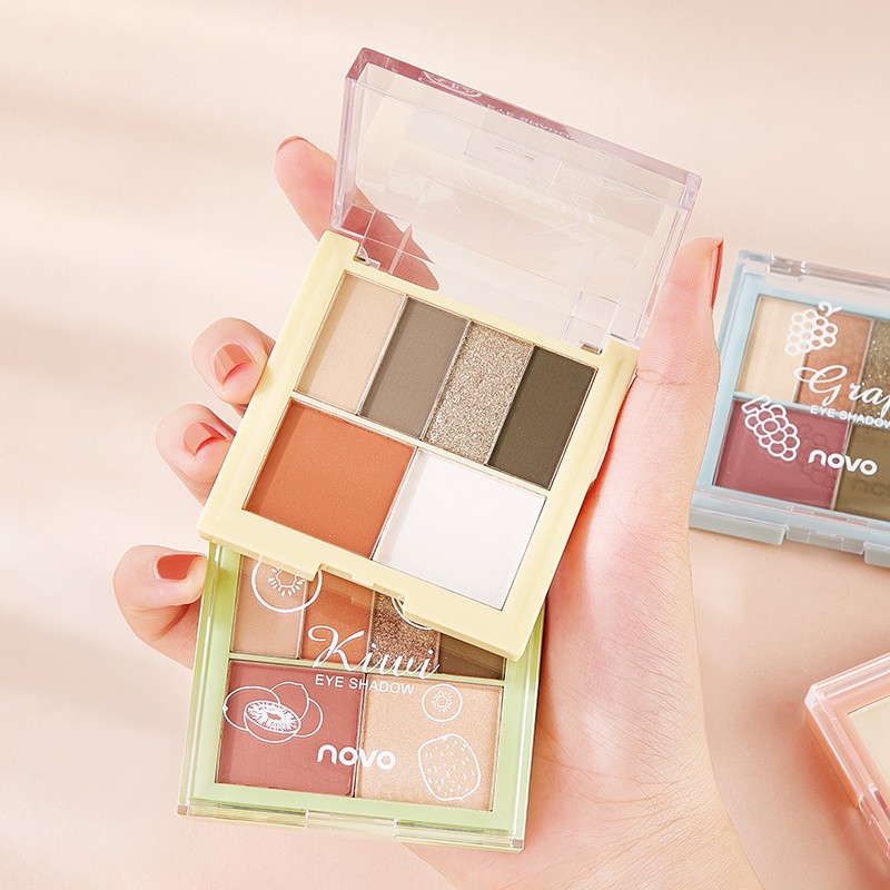 ☀☀☀ (Hàng Mới Về) Bảng Phấn Mắt 6 Màu Sắc Hiệu Ứng Lì / Ánh Nhũ Kết Hợp Thời Trang ☝☝☝ | BigBuy360 - bigbuy360.vn