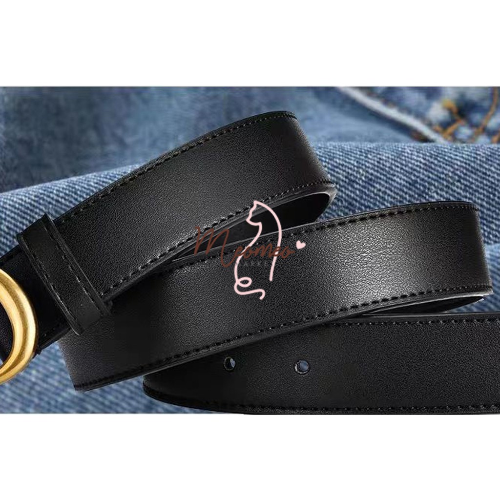 Dây Thăt Lưng Da Mặt Chữ CD UNISEX - Belt Da Nam Nữ Bản Mặt CD Đủ SIZE Bản 2,0-2,8-3,4 cm