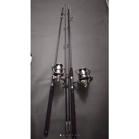 Bộ cần cần câu 2 khúc rỗng DAIWA 576 dài 3m + máy LC 7000 y hình