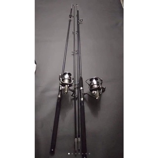 Bộ cần cần câu 2 khúc rỗng daiwa 576 dài 3m + máy lc 7000 y hình