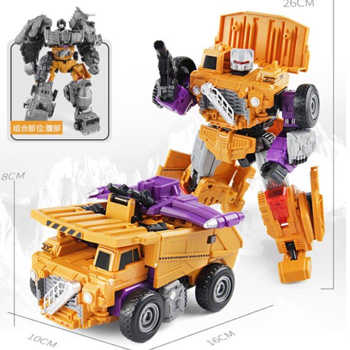 Xe cẩu móc, công trình biến hình Robot đồ chơi trẻ em cao cấp