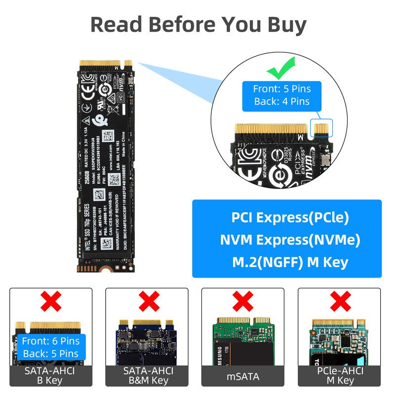 NVME hard disk enclosure Ổ Cứng Ssd M2 Nvme And Ngff Cổng Usb 3.0 Tiêu Chuẩn | BigBuy360 - bigbuy360.vn