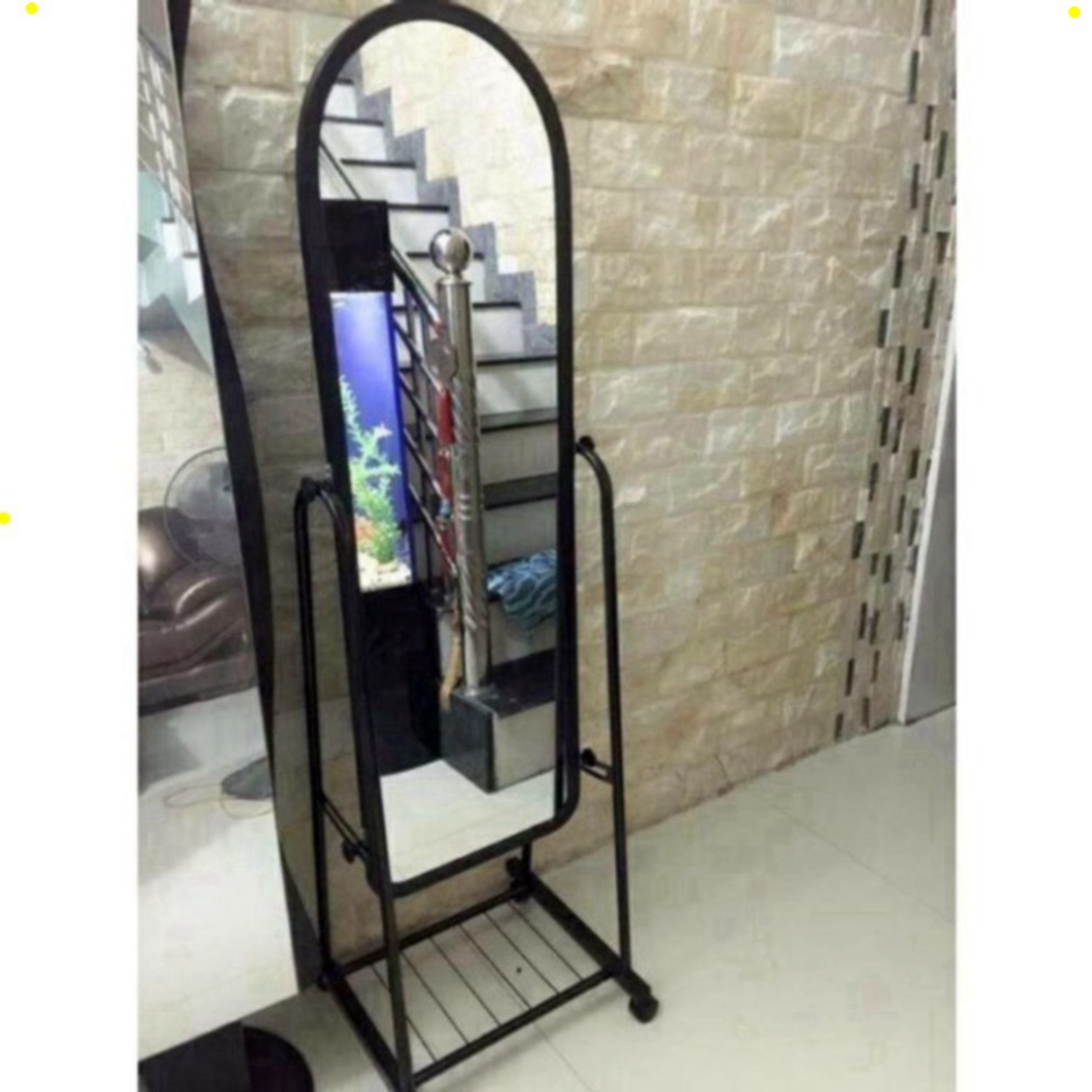 Gương Toàn Thân Giá Rẻ Nhất Di Động Cực Nét Cao Cấp Có Chân Bánh Xe Gương Đứng Dài Để Phòng Thông Minh 4D Dán Treo Tường