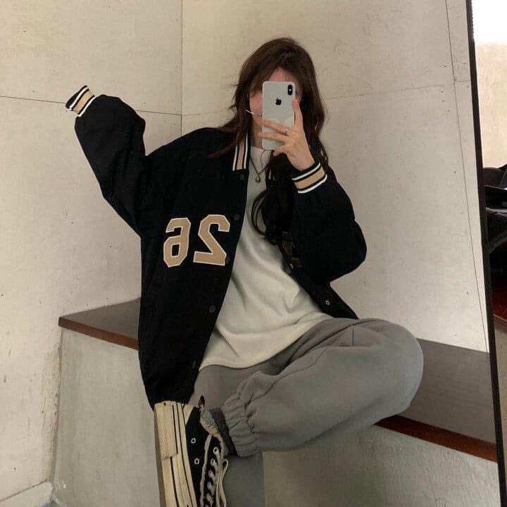 Áo khoác bomber gió 2 lớp 5426 form dáng rộng unisex nam nữ mặc được màu xanh rêu hot hit Xưởng Sỉ Nguyễn Hoa