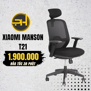 Ghế Công Thái Học Xiaomi Manson T21 Bảo Vệ Cột Sống Giảm Đau Vai Gáy