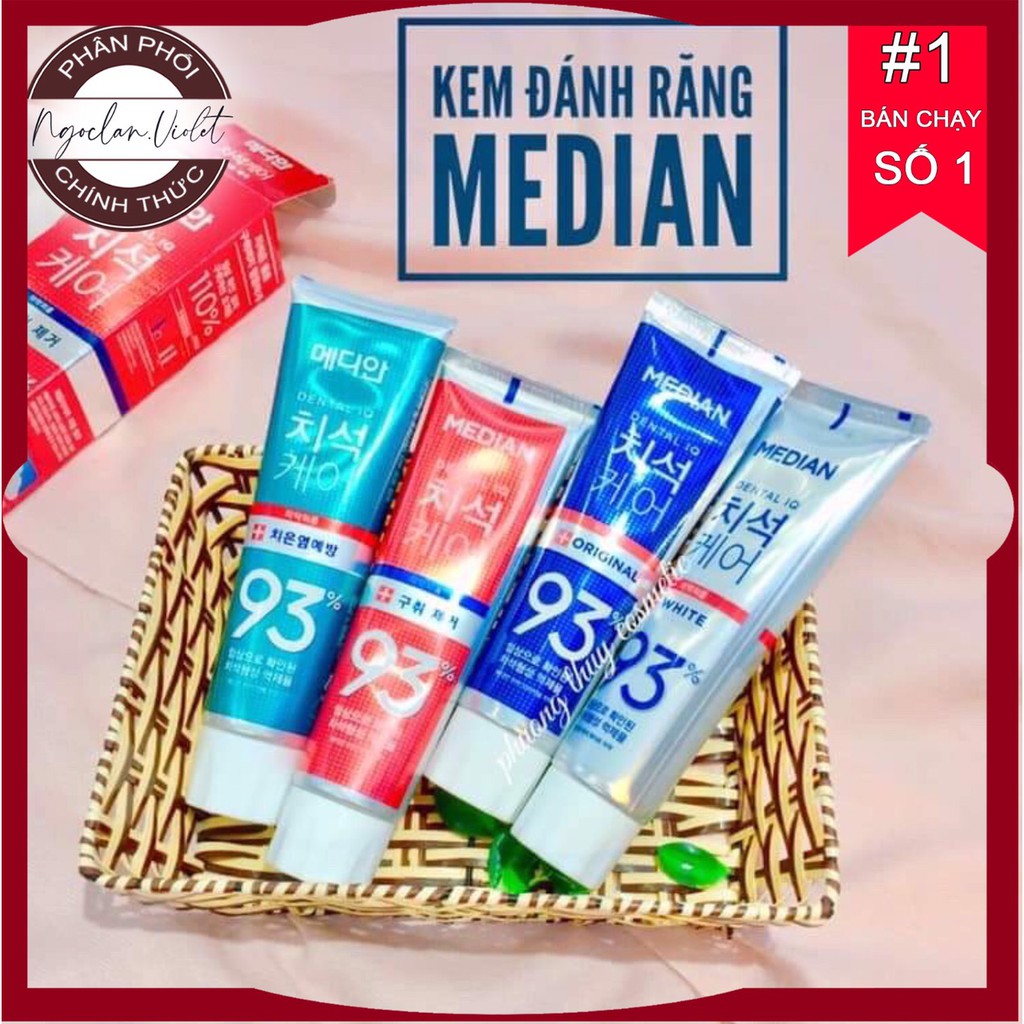 [Trợ Gía - Shop mới] Kem đánh răng 120g Median 93% Hàn Quốc