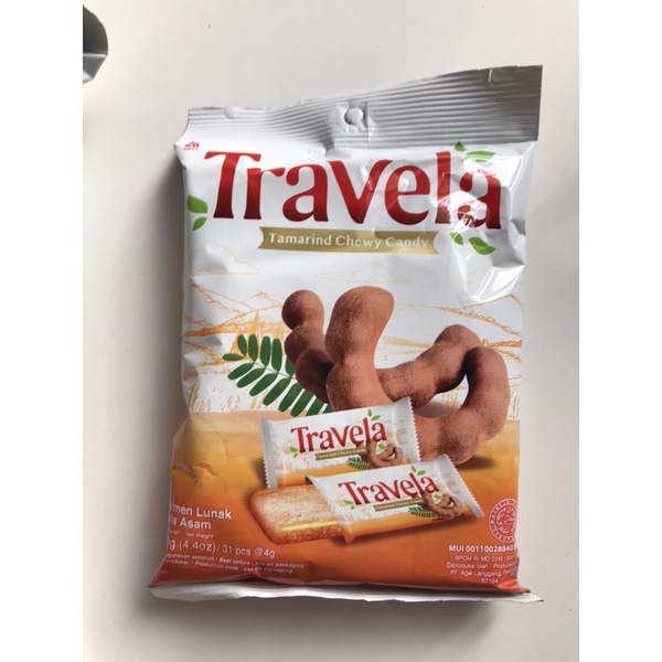 Kẹo me dẻo Travela 125g  nhập khẩu Indonesia