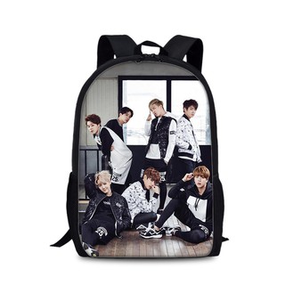 Balo thời trang đi học in hình nhóm nhạc BTS chất liệu vải dù cực chất dành cho ARMY