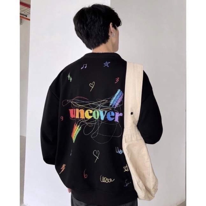 Áo khoác Cadigan UNCOVER bút chì  in kínTC