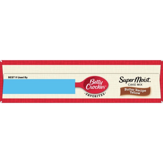 Bột Làm Bánh Pha Sẵn Betty Crocker Super Moist Yellow Cake Mix, Hộp 432g  - USA
