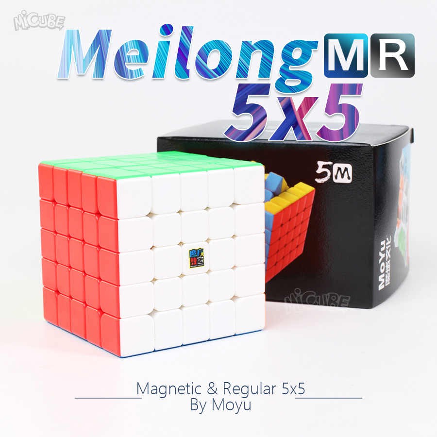 Rubik 5x5 Nam châm từ tính MoYu meilong 5M Stickerless  -  đồ chơi rubik 5x5 phát triển siêu trí não