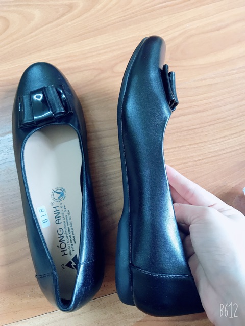 Giày búp bê da nơ