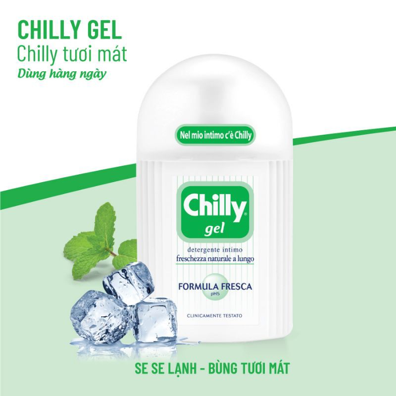 Dung Dịch Vệ Sinh Phụ Nữ Bán Chạy Số 1 Tại Ý Chilly Gel Chilly Delicato