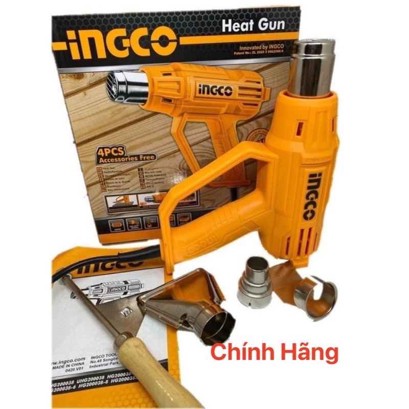 INGCO Máy thổi nhiệt 2000W HG200038 (Cam kết Chính Hãng 100%)