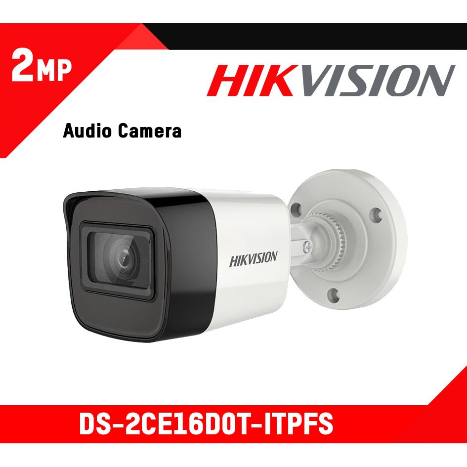 Bộ Camera Quan Sát Hikvision 2.0MP Full HD – Tích Hợp Micro Thu Âm – Trọn Bộ Camera 4 Kênh Đầy Đủ Phụ Kiện Lắp Đặt