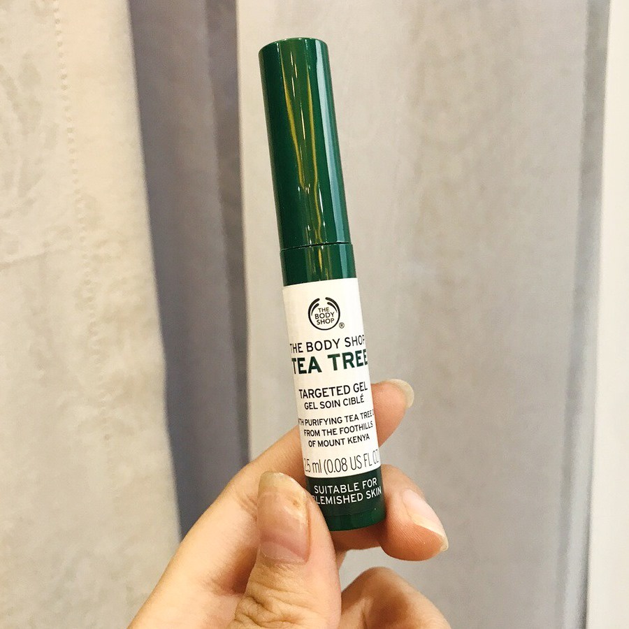 GEL GIẢM THÂM MỤN HIỆU QUẢ THE BODY SHOP TEA TREE TARGETED GEL 2.5ML CHÍNH HÃNG - 9599