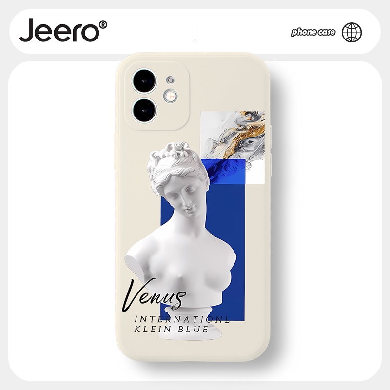 Ốp Điện Thoại JEERO Mềm hoạt hình cặp đôi dễ thương đẹp nam nữ Cho iphone 14 13 12 11 Pro Max SE 2020 X XR XS 8 7 ip 6S 6 Plus kute HFF1557