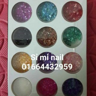 Sét xà cừ vụn 12 ô chuyên nghiệp trang trí móng.