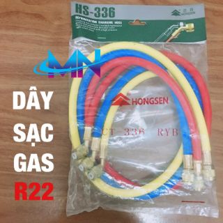 BỘ 3 SỢI DÂY SẠC GA MÁY LẠNH R22 HONGSEN (loại tốt)