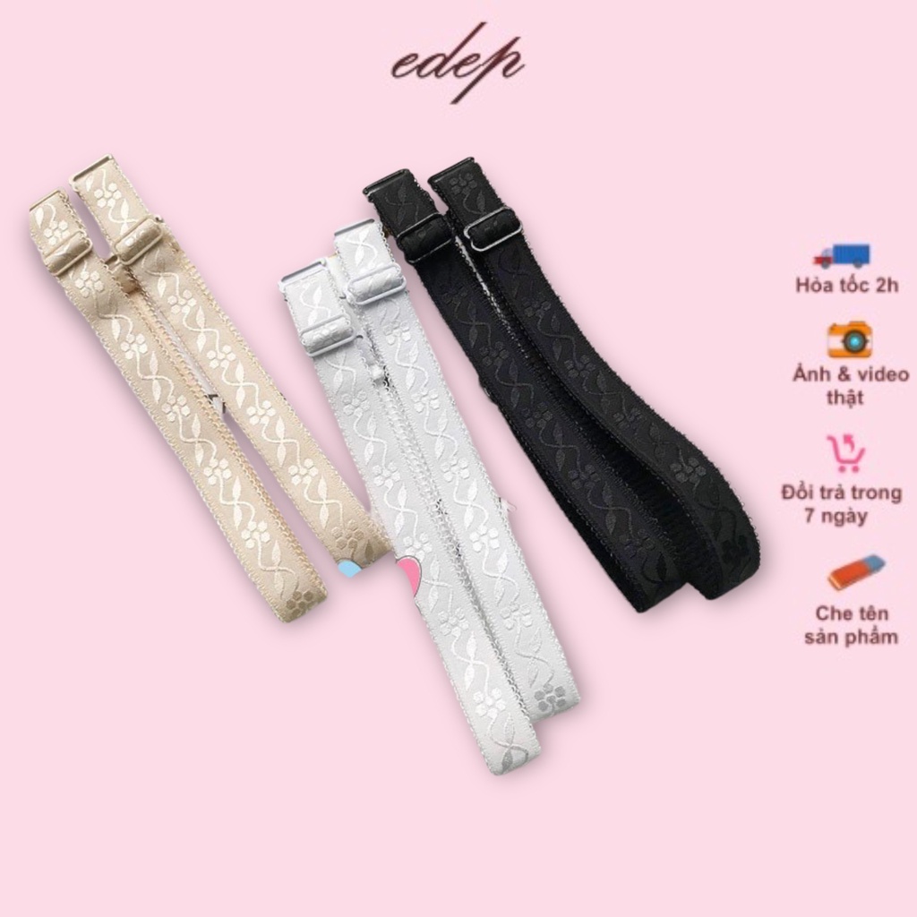 dây áo ngực họa tiết hoa chính hãng 014