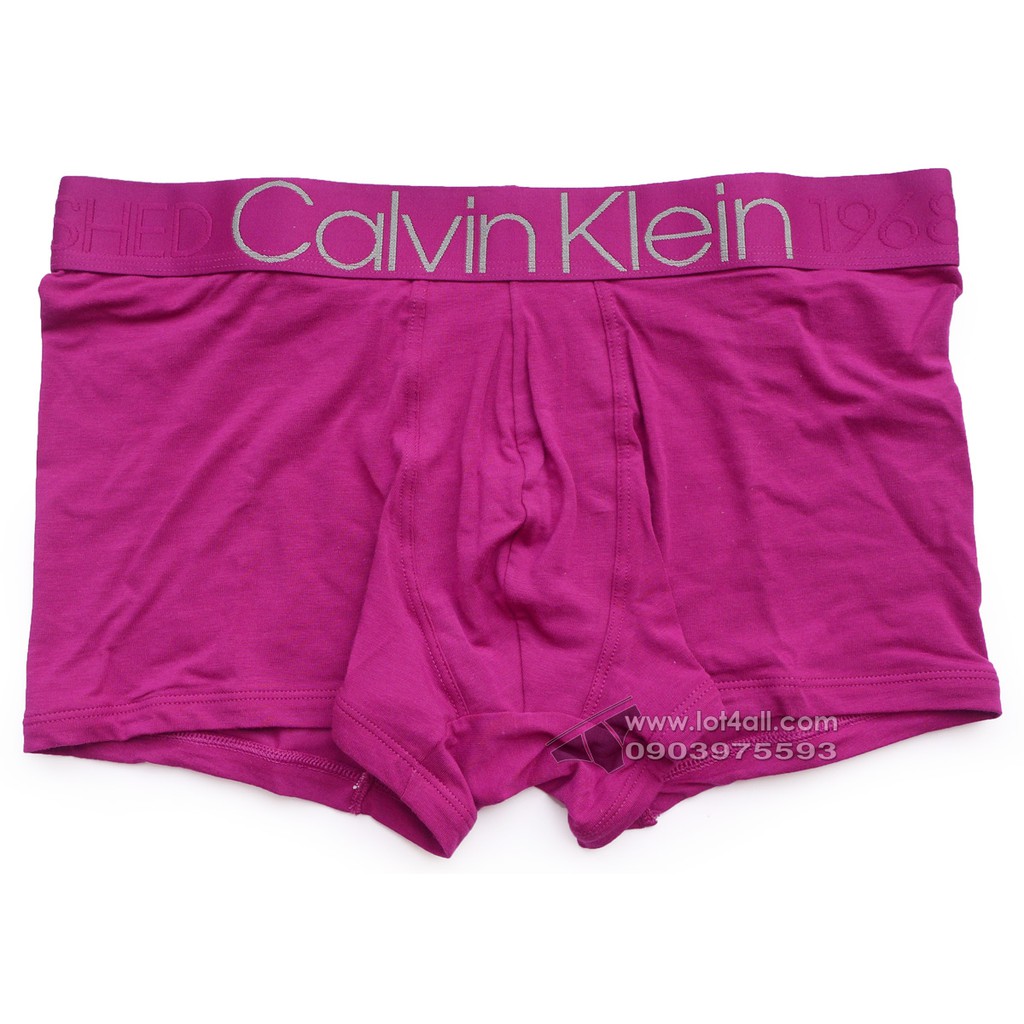 [CHÍNH HÃNG] Quần lót nam Calvin Klein NB1565 Evolution Cotton Trunk Magenta