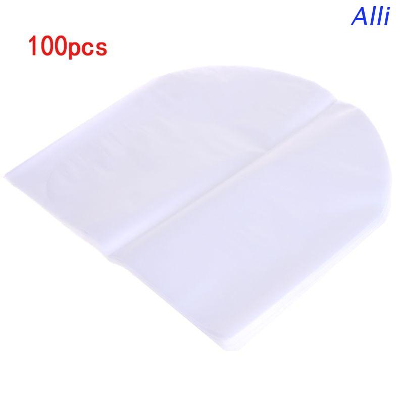 Set 100 túi đựng bảo vệ đĩa than LP chống tĩnh điện trong suốt kích thước 7&quot; Alli 100 cái