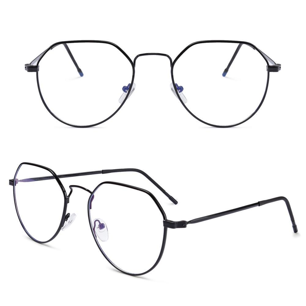 EUTUS Mắt Kính Gọng Tròn Siêu Nhẹ Chống Ánh Sáng Xanh Phong Cách Vintage