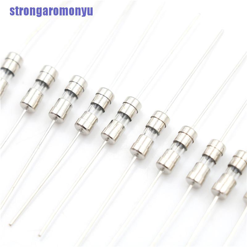 Set 10 Cầu Chì Thủy Tinh Ống Thủy Tinh F1A / 1.5a / 2a / 3a / 5a 3.6x10mm 250v