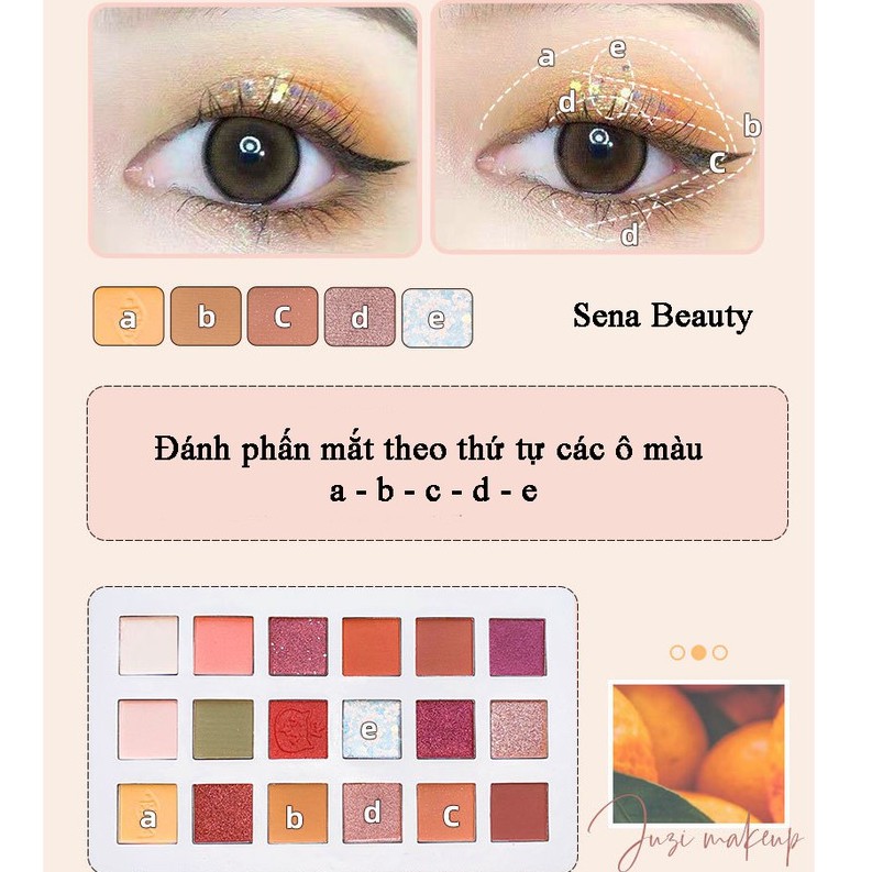 Bảng phấn mắt nhũ lì 18 ô Faiccia Party Time Senabeauty | BigBuy360 - bigbuy360.vn