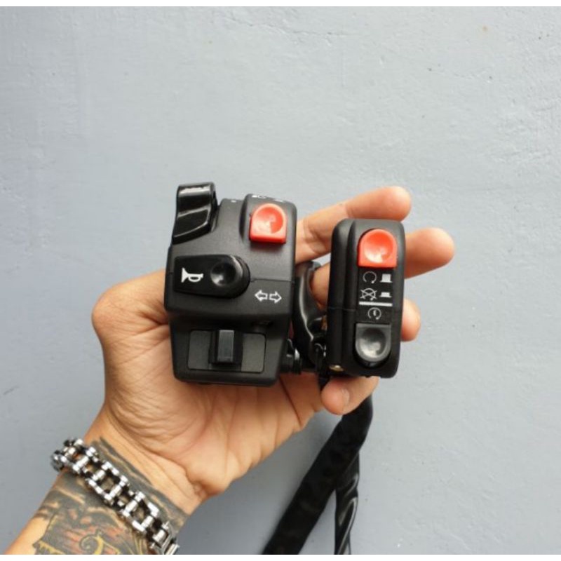 Combo bộ cùm công tắc kiểu dáng Domino hàng đẹp full chức năng