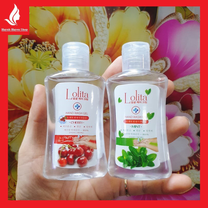 Gel rửa tay khô Lolita Hàn Quốc chai 100ml