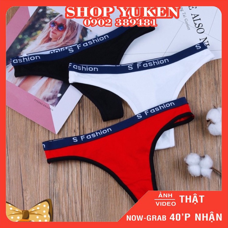 ♥️ SHOP UY TÍN ♥️ Quần lót lọt khe cotton lưng chữ Fastion -40-60kg