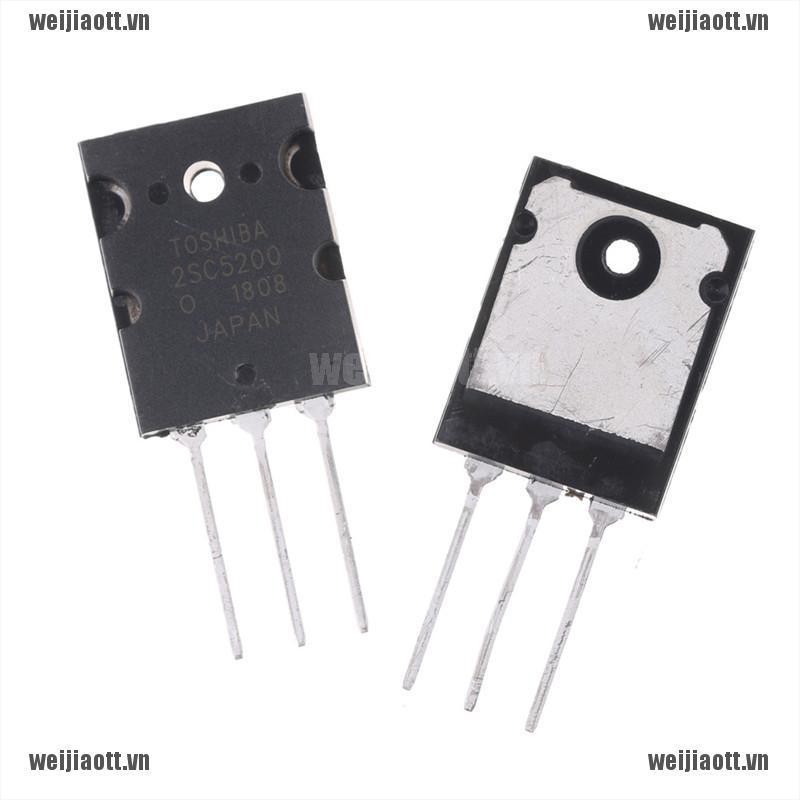 Bộ 2 Linh Kiện Bán Dẫn Wjiaoao 2sa1943 &amp; 2sc5200 Pnp
