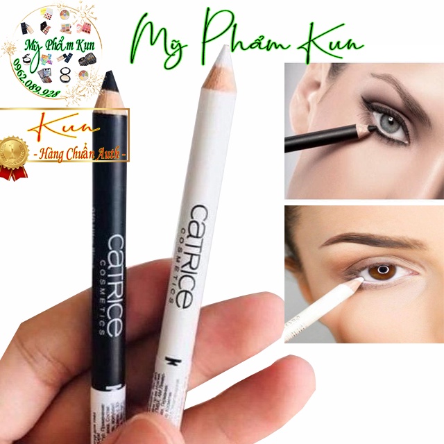 Chì kẻ mắt Catrice Kohl Kajal có 2 màu đen và trắng chính hãng chuyên kẻ viền mắt makeup