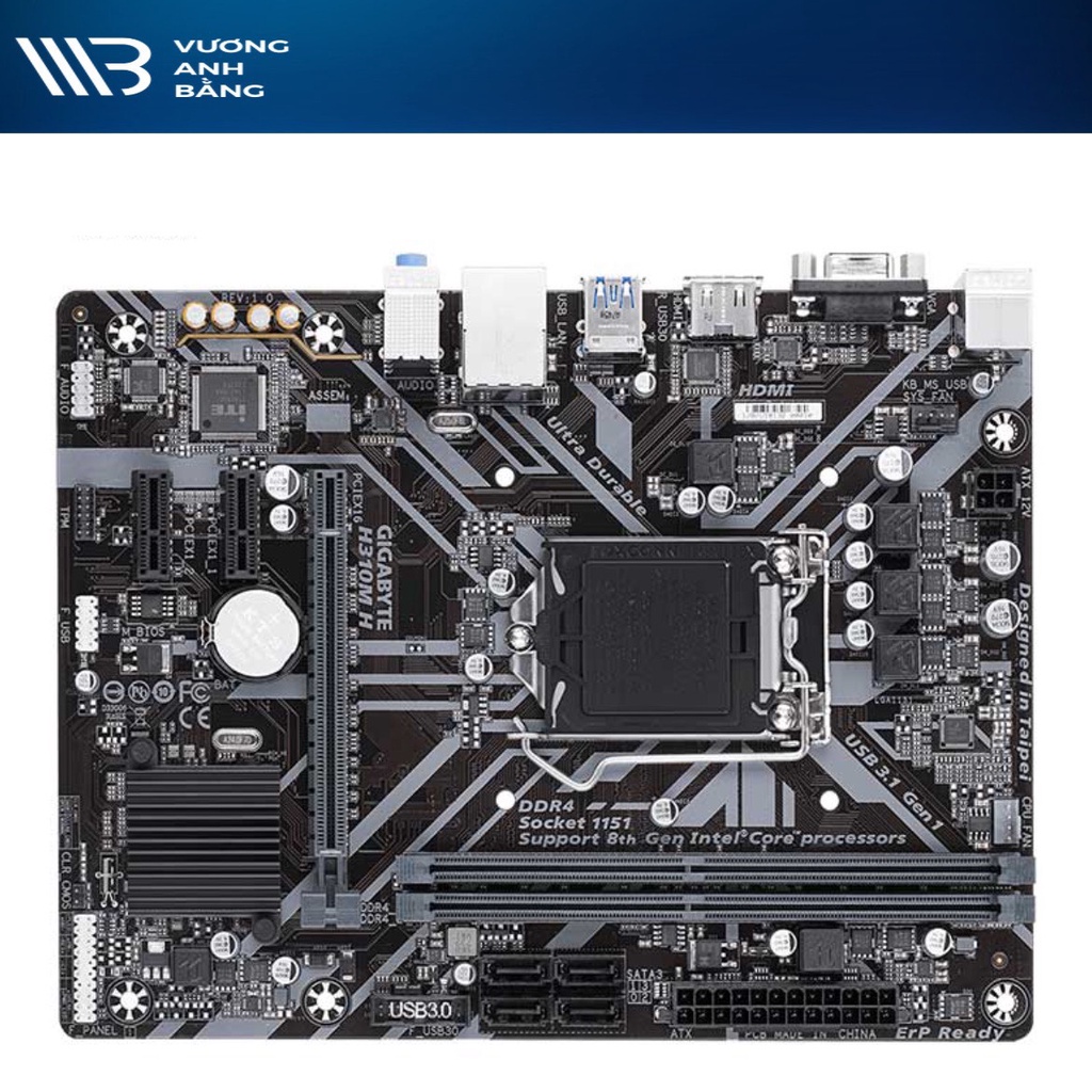 Mainboard GIGABYTE H310M-H (có HDMI)- Hàng chính hãng