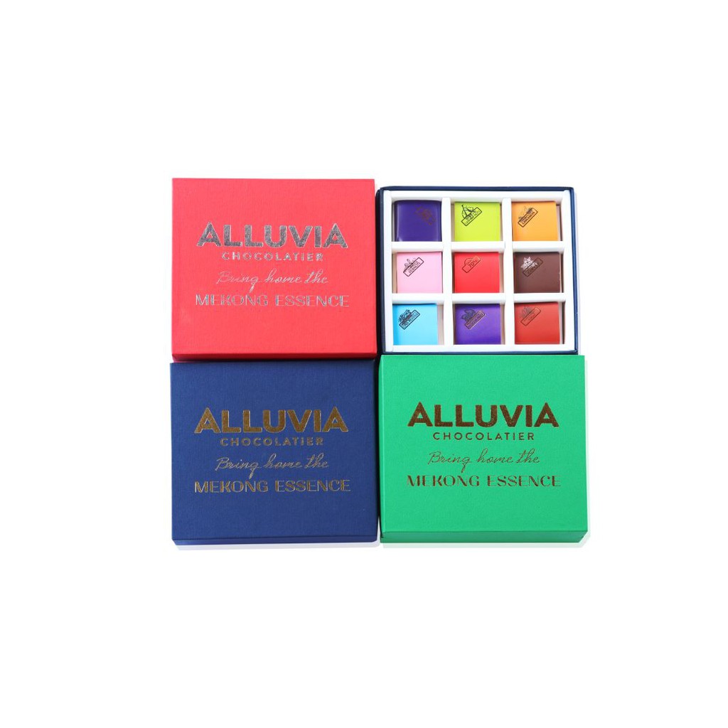 Hộp quà tặng socola nguyên chất Mekong Essence 9 viên Alluvia Chocolate | BigBuy360 - bigbuy360.vn