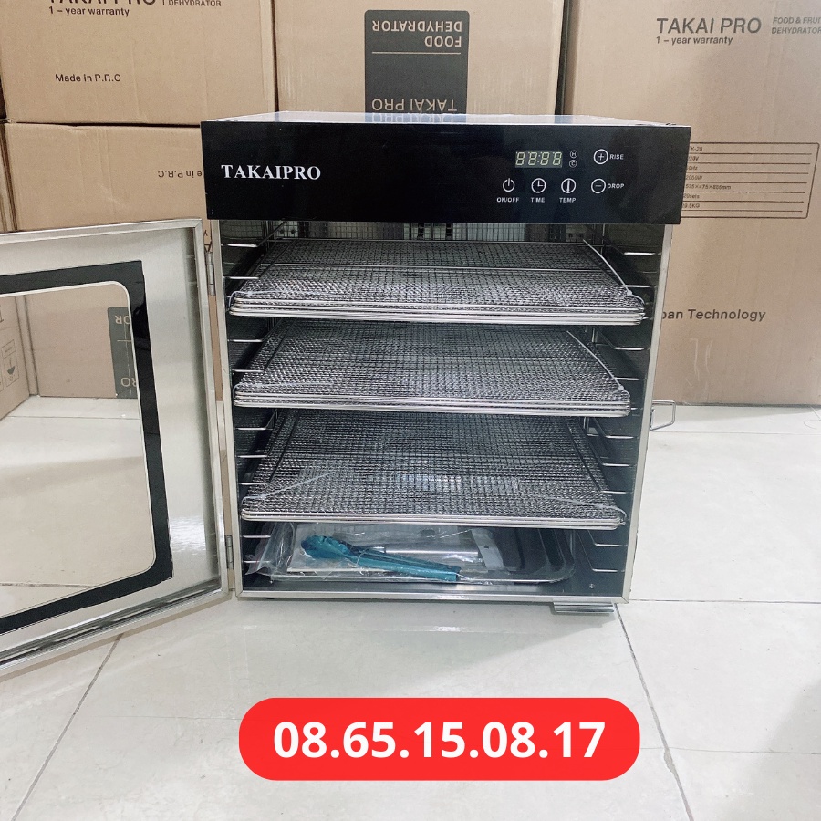 Máy sấy thực phẩm 12 khay TAKAIPRO -Sấy gia đình và công nghiệp Bảo hành 1 năm