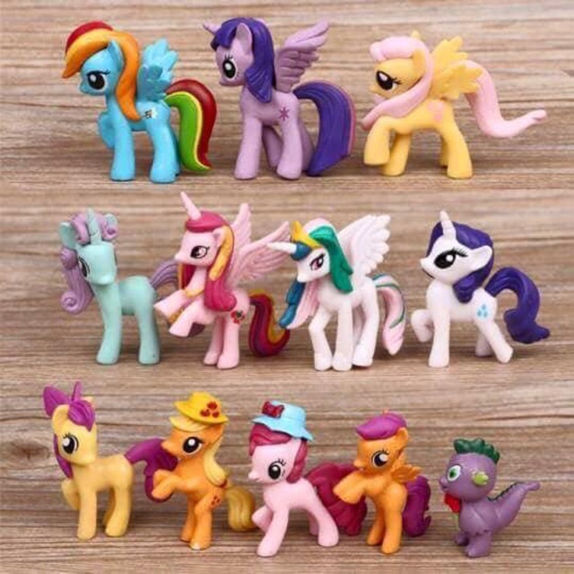 (xả nốt) Bộ 12 PONY siêu dễ thương