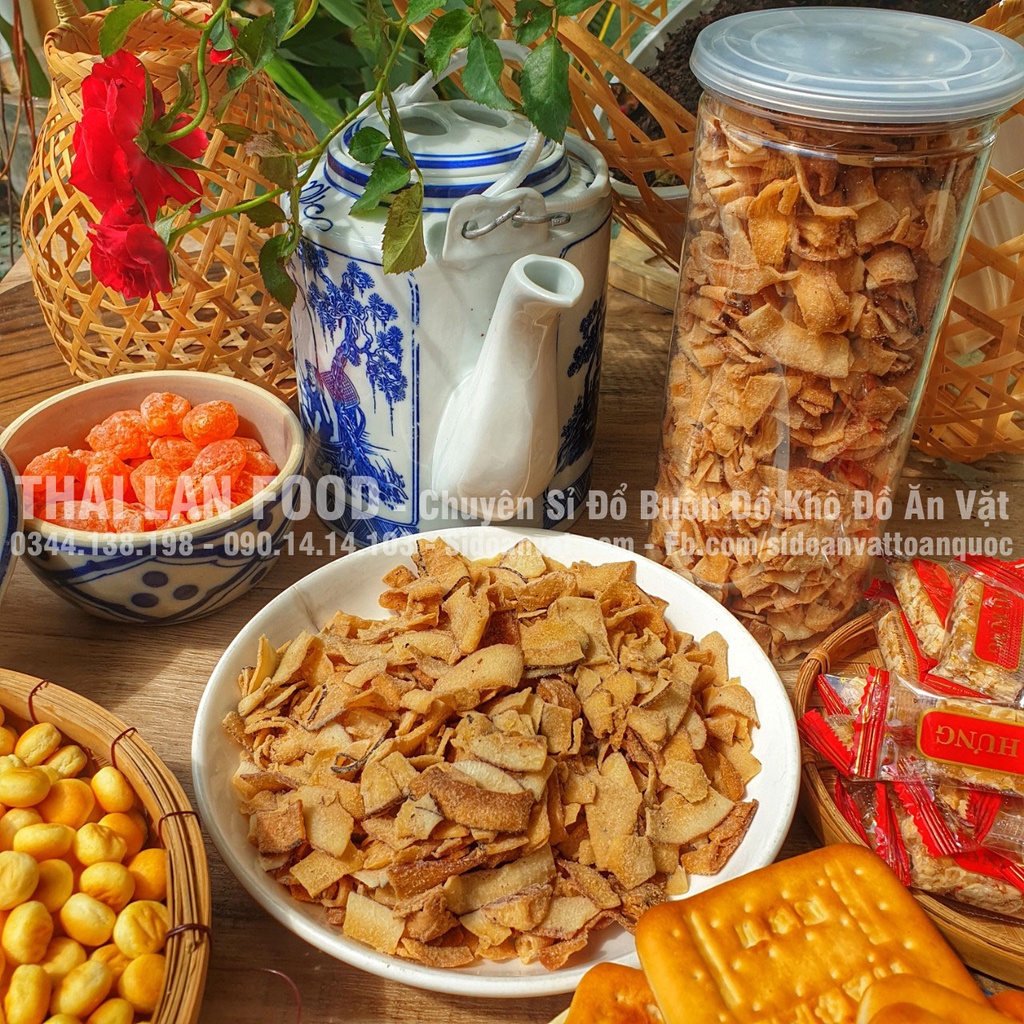 Cơm Dừa Sấy Giòn Lon 400Gr