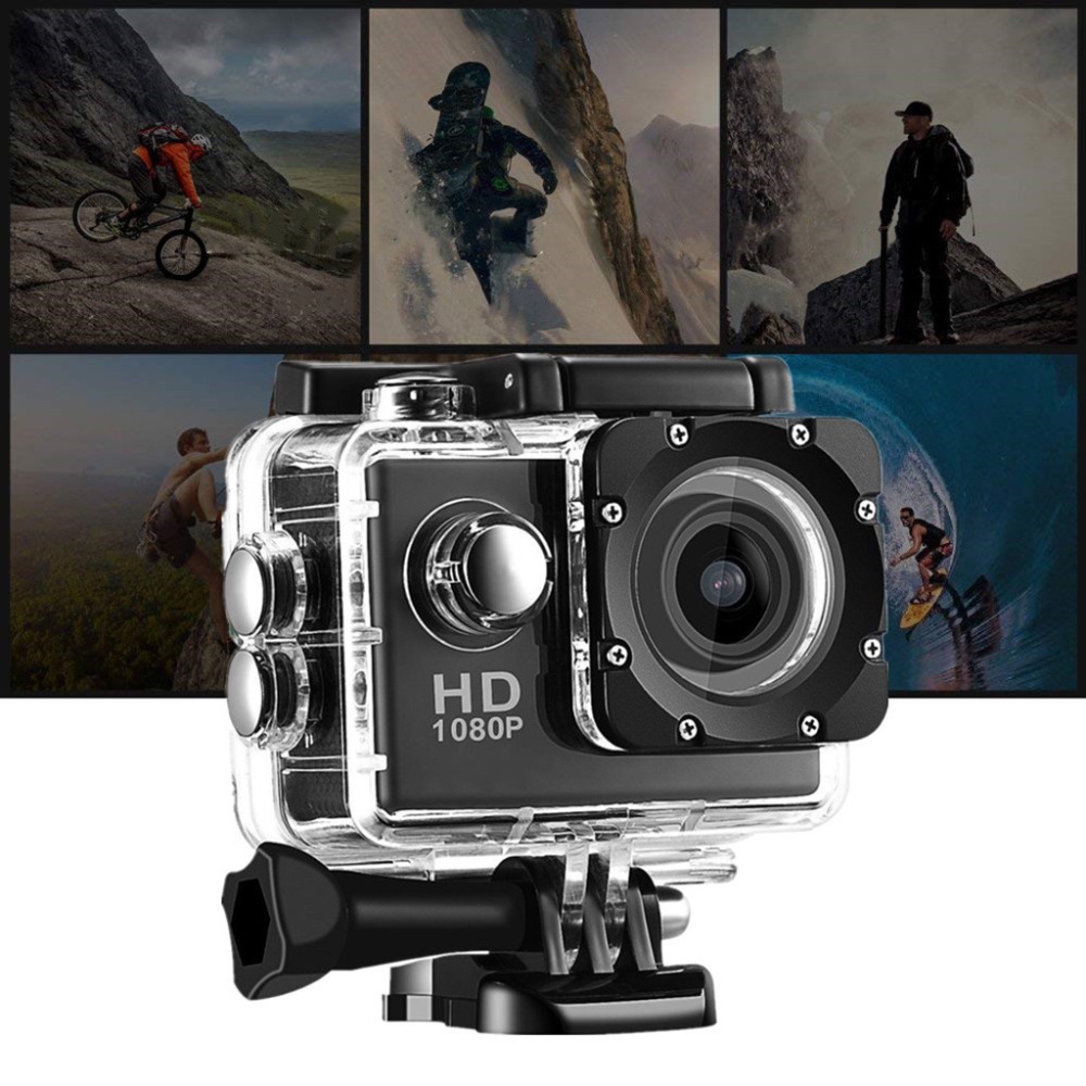 Camera hành trình xe hơi ô tô xe máy chống nước Full HD 1080P, sport A9 Góc nhìn140 độ Chống rung, cắm thẻ 32gb hcm