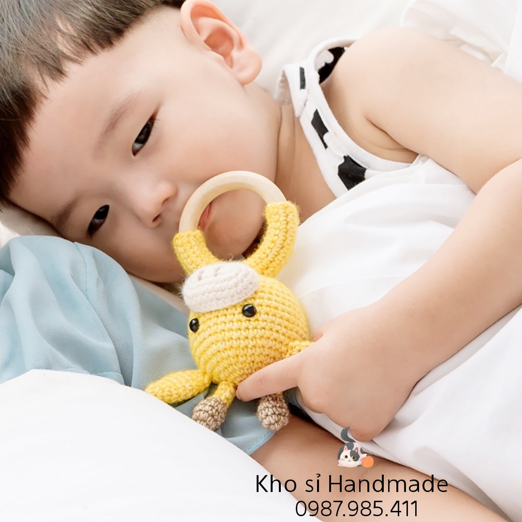 Lục Lạc Vòng Gỗ làm đồ chơi cho bé