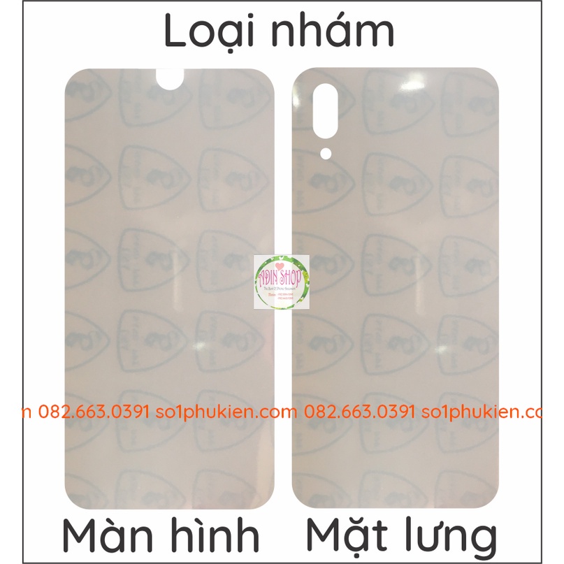 Dán PPF Huawei Y7 PRO 2019 màn hình, mặt lưng, full lưng viền siêu bảo vệ