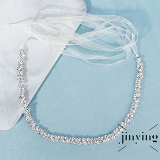 Thắt lưng đính đá nhân tạo phong cách sang trọng cho cô dâu