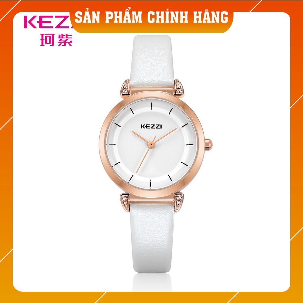 Đồng hồ nữ Kezzi 1781 dây da mặt tròn nhỏ xinh | BigBuy360 - bigbuy360.vn
