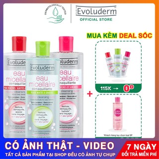[CHÍNH HÃNG] Nước tẩy trang Evoluderm Eau Micellaire 250ml (Tùy Chọn)