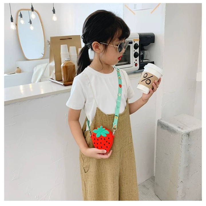 Túi Đeo Chéo SIlicon Hoa Quả Cho Bé