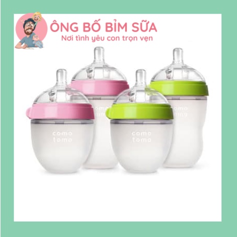 💁💁Bình Sữa Comotomo 150ml/250ml 💁💁Núm Silicon Siêu Mềm.