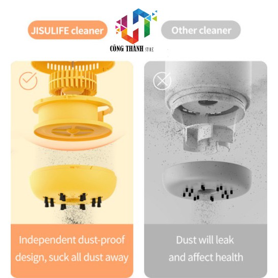 [Hàng Chính Hãng] Máy Hút Bụi Mini Để Bàn Jisulife Tiện Lợi | BigBuy360 - bigbuy360.vn