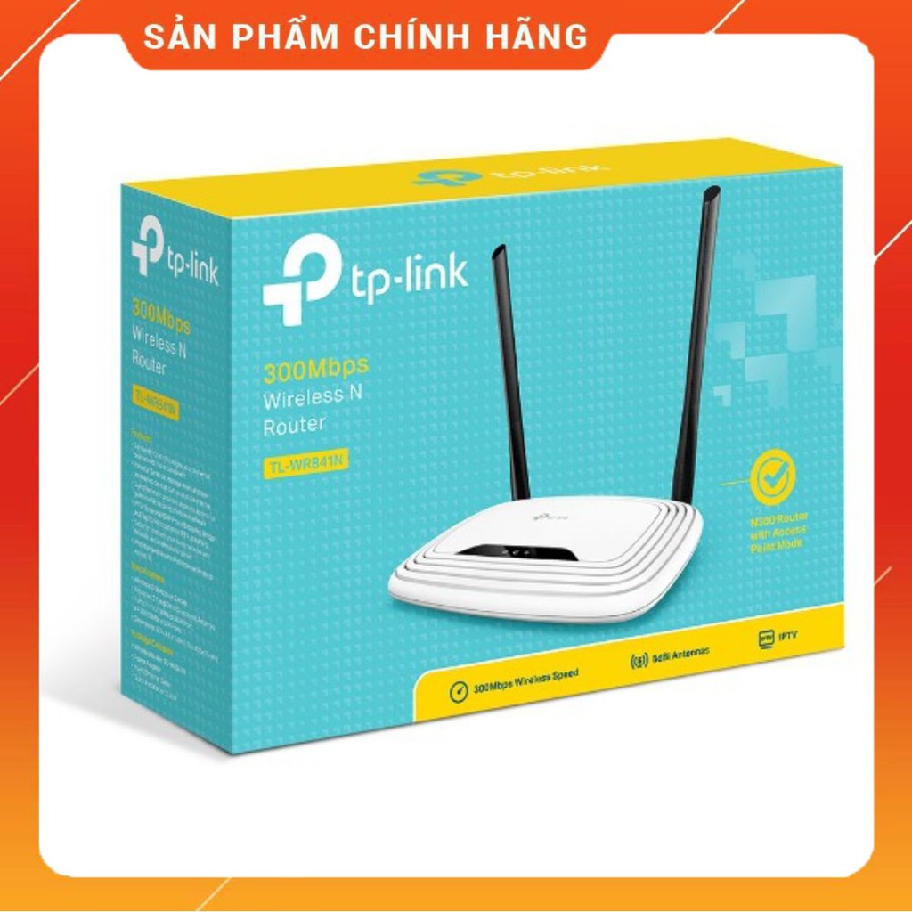 Router wifi TP-Link TL-WR841N Chuẩn N Tốc Độ 300Mbps